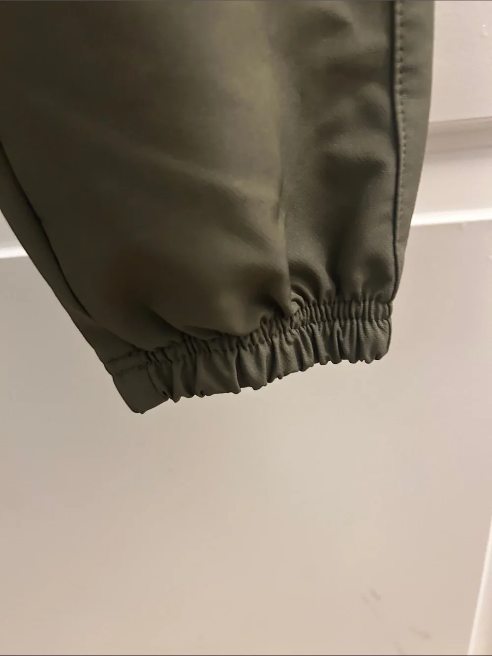 Youth Olive Cargo Jogger Pants with Elastic Waist